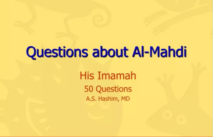 Questions about Imam mahdi