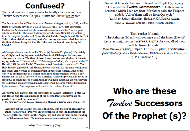 Who are the Twelve Successors of the Prophet ?
