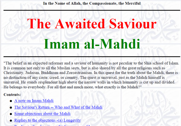 The Awaited Saviour