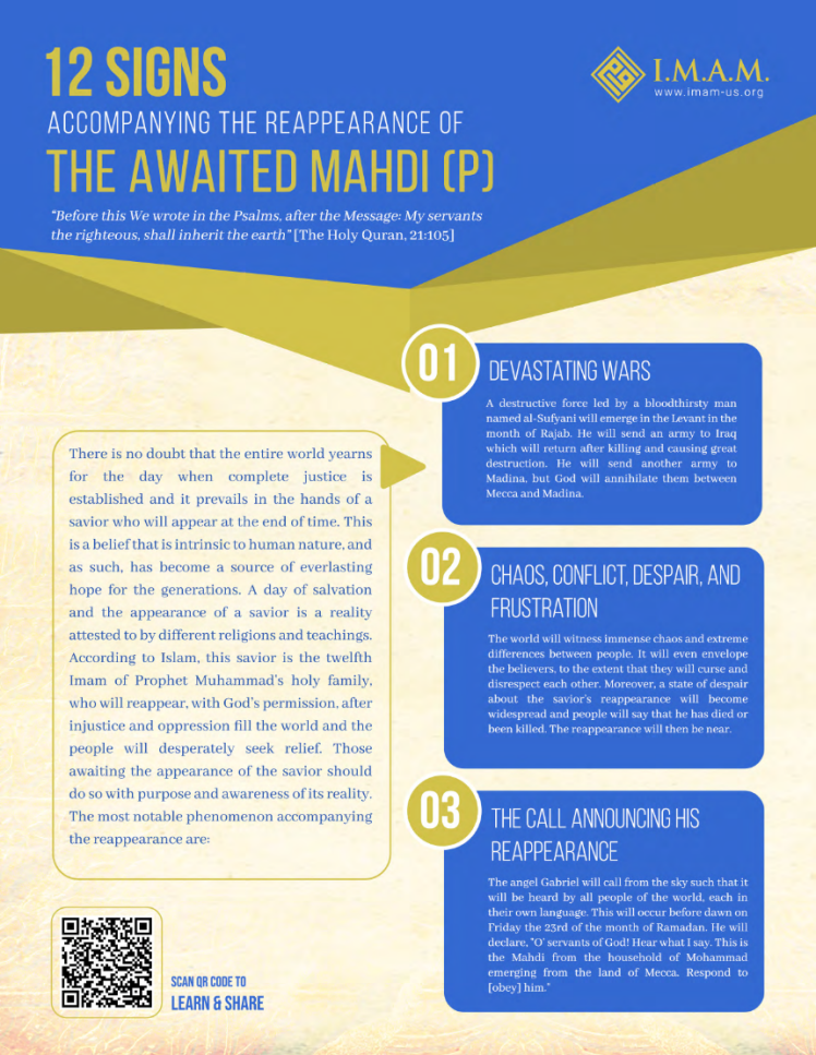 12 Signs Accompanying the Reappearance of the Awaited Mahdi